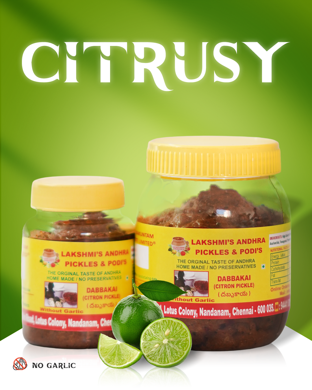DABBAKKAI (Citron Pickle)