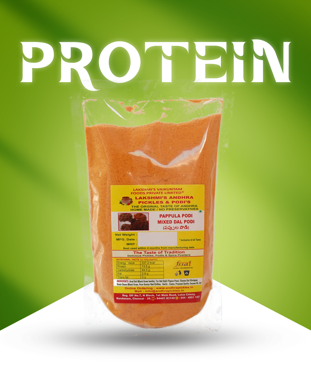 PAPPULA PODI (GUN POWDER)