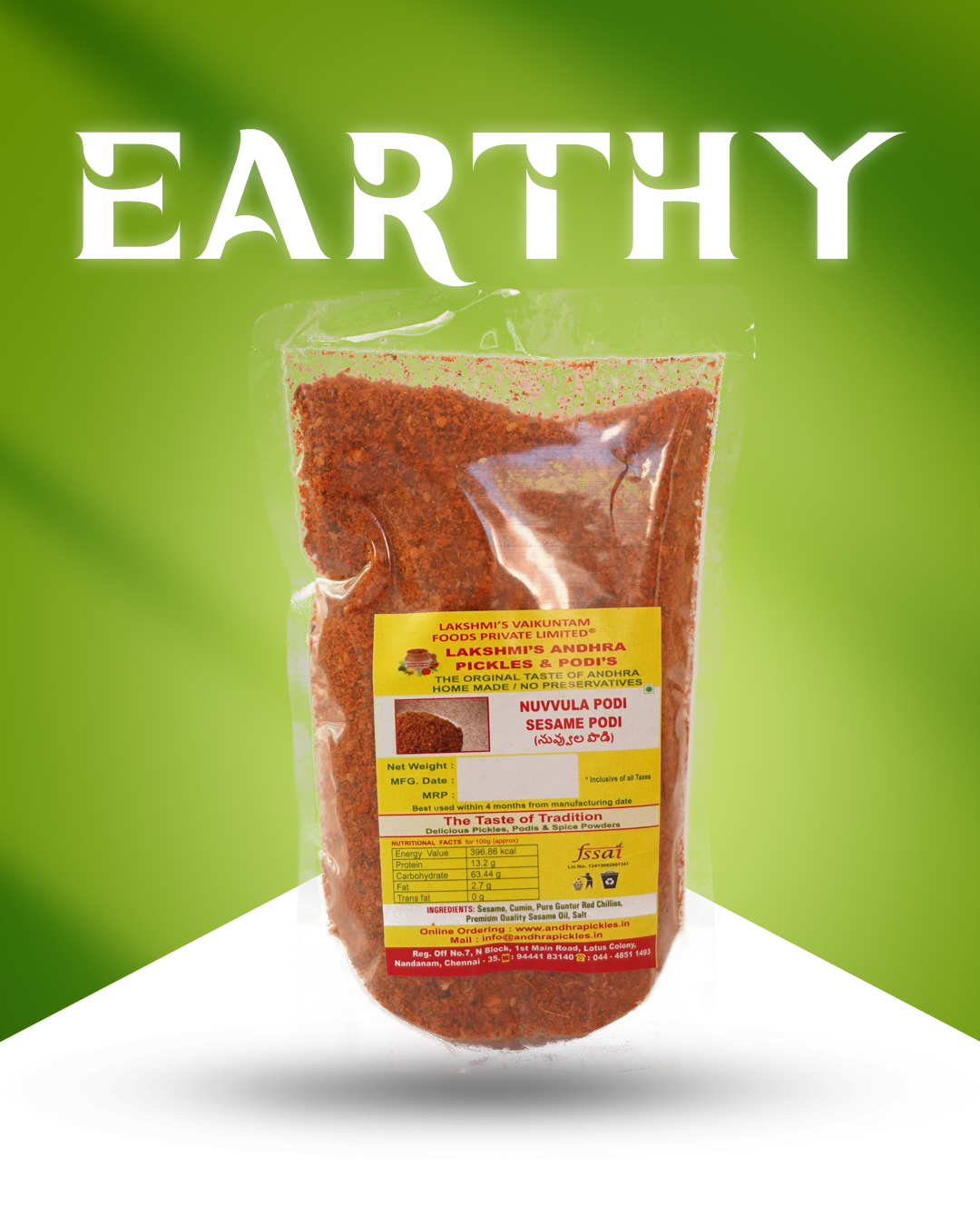 NUVVULA PODI (SESAME CURRY MASALA)